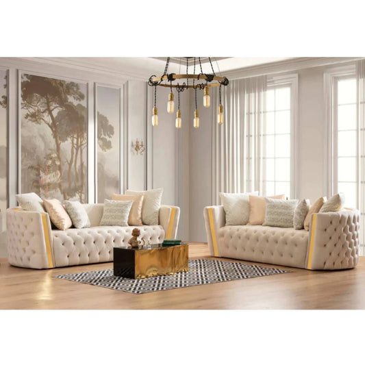 Fanci Black Velvet Sofa