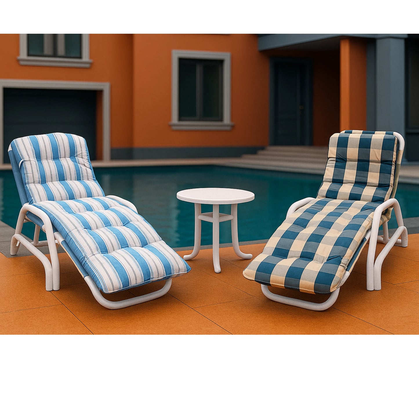 Swimming Pool Outdoor Garden Folding Lounger