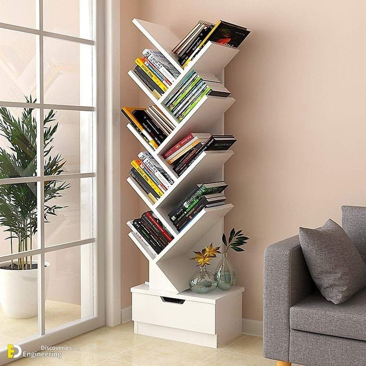 Tree Bookshelf Storage Rack