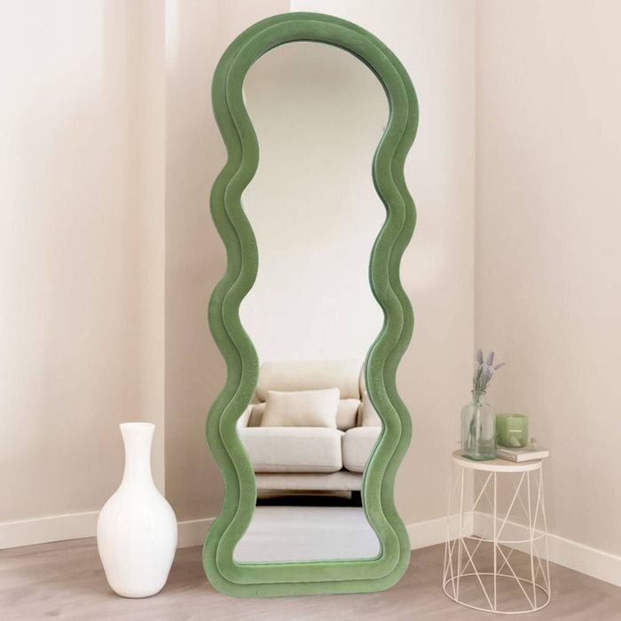 Wavy Edge Mirror Velvet