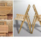 2 Chairs 1 Table Set (Wooden Folding)