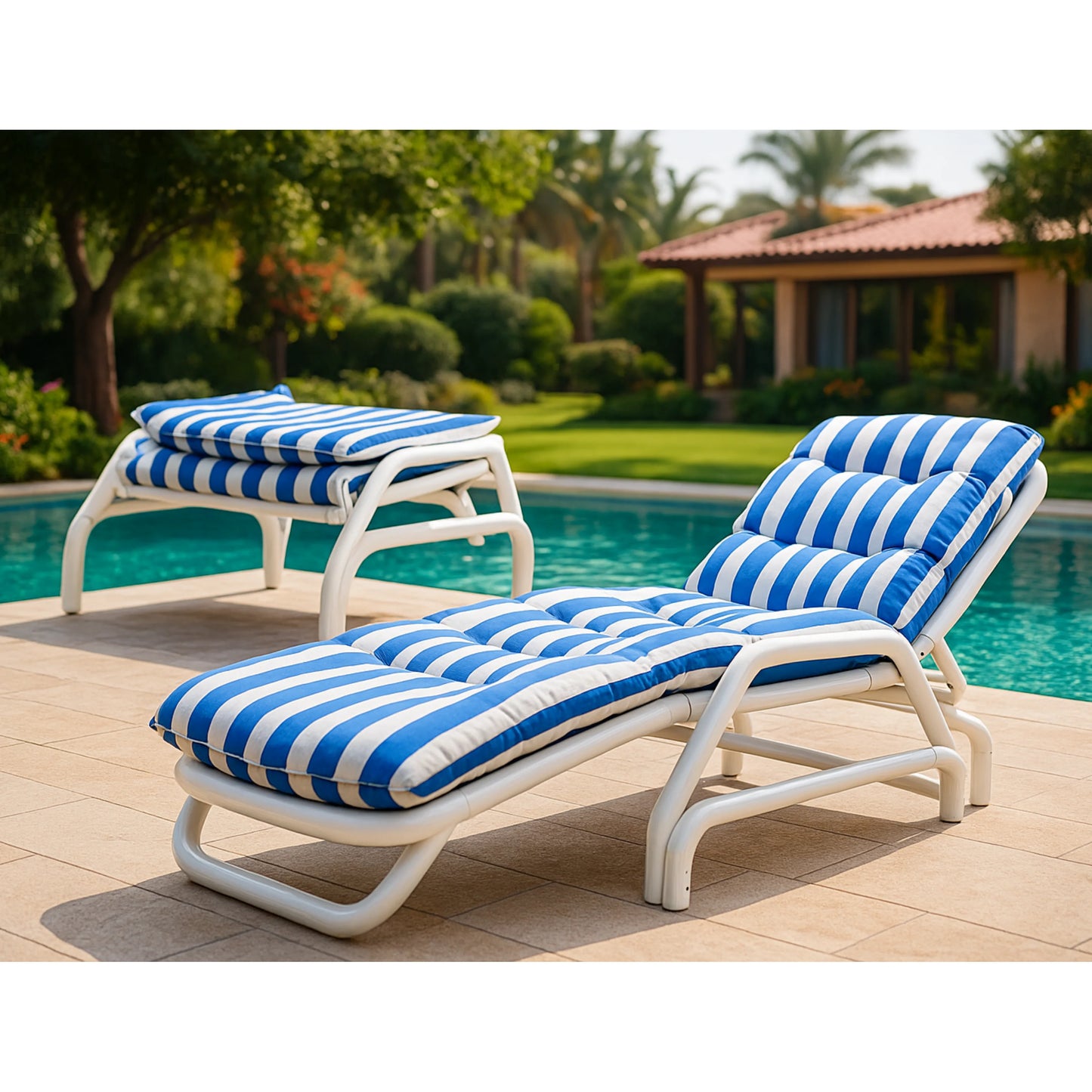 Swimming Pool Outdoor Garden Folding Lounger