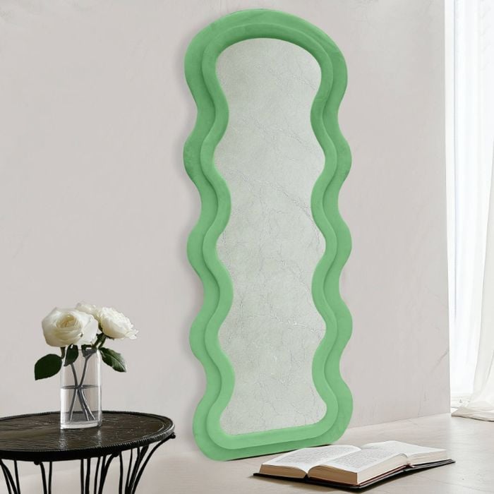 Wavy Edge Mirror Velvet