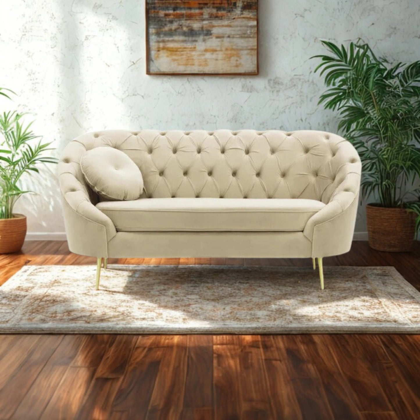 Hayat Velvet 2 Seater Sofa