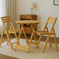 2 Chairs 1 Table Set (Wooden Folding)
